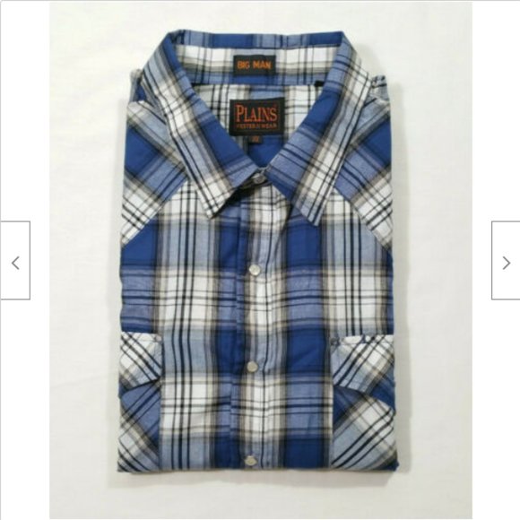 PLAINS WESTERN WEAR Shirt Pearl Snaps 4277E1M - Picture 3 of 9